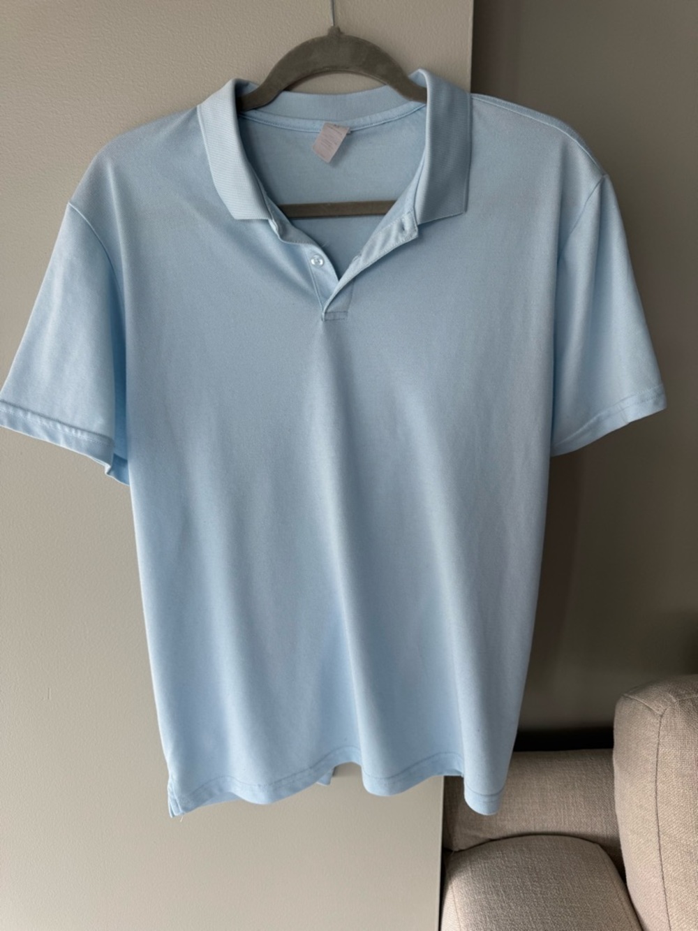 90 Degree By Reflex Light Blue Men's Polo - Short Sleeve